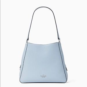 ♠️Kate Spade Leila Triple Compartment Shoulder Bag Ocean Fog Blue